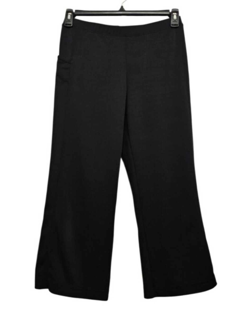 Athletic Works Black Pull-On Wide Leg 3/4 Athletic Pant